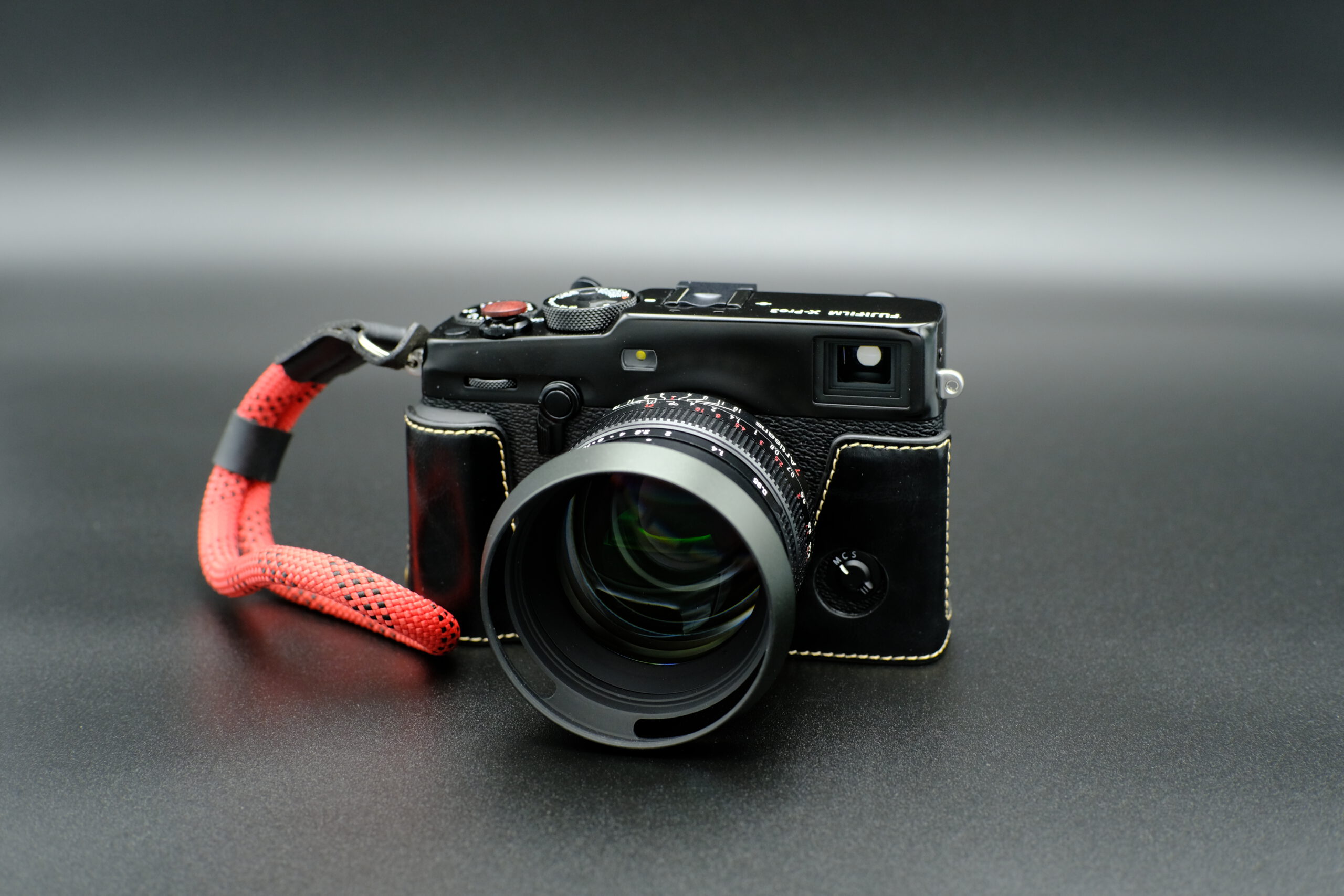 Firefly 7Artisans 50mm f0.95 with vented metal lens hood